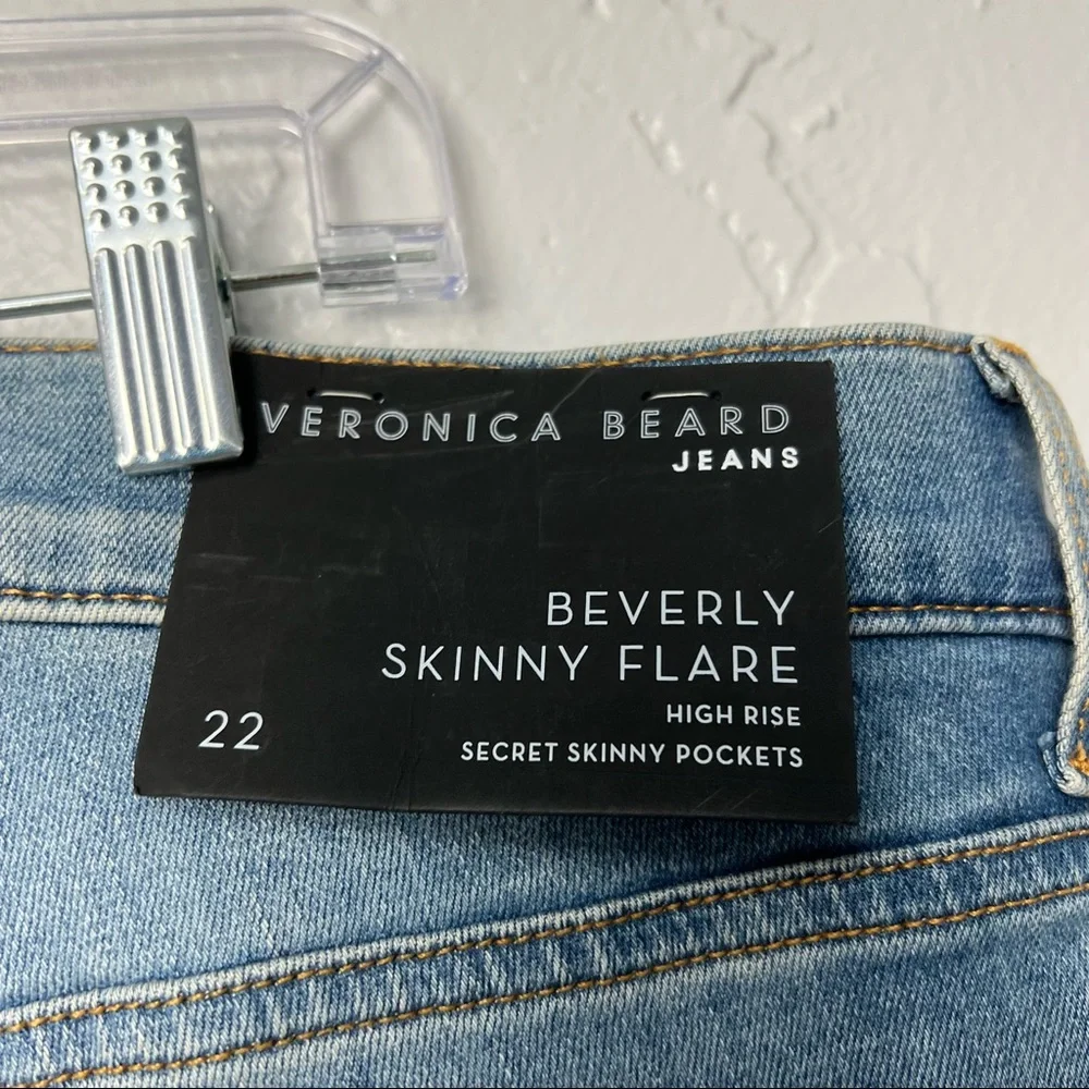 Veronica Beard Beverly High Rise Skinny Jeans 22 tall - Picture 3 of 12